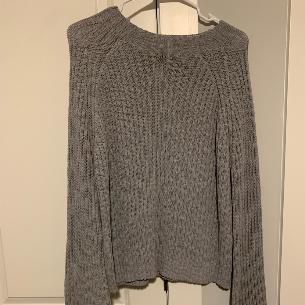 Oversized gray sweater